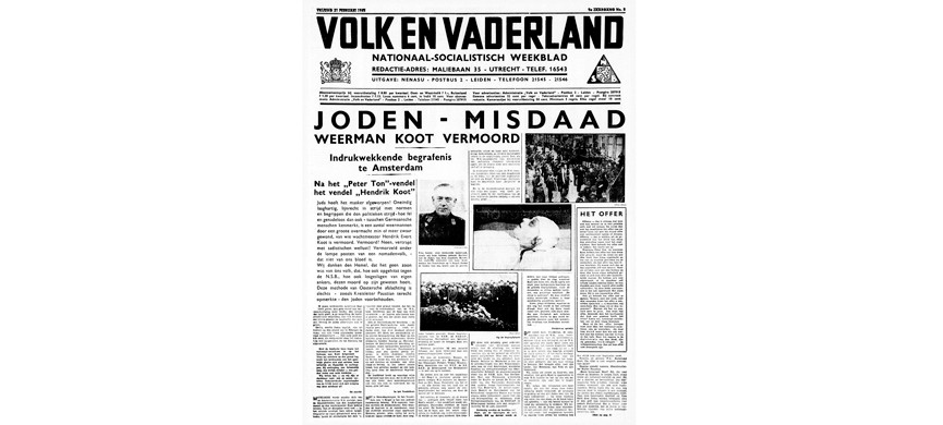 Поклёп на евреев в голландской газете, сочувствующей нацистам