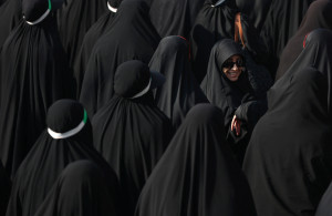 <p>Female members of Iranian militia forces (Basij) attend an anti-Israeli march in Tehran, Iran, January 10, 2025. Majid Asgaripour/WANA (West Asia News Agency) via REUTERS ATTENTION EDITORS - THIS PICTURE WAS PROVIDED BY A THIRD PARTY</p>