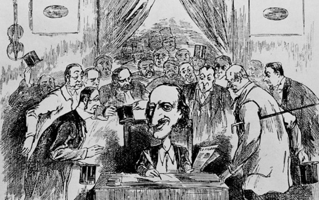 <p>(GERMANY OUT) *1819-1880+Musiker, Komponist, Deutschland/FrankreichKarikatur "Offenbach und die Direktoren"- undatiert (Photo by ullstein bild/ullstein bild via Getty Images)</p>