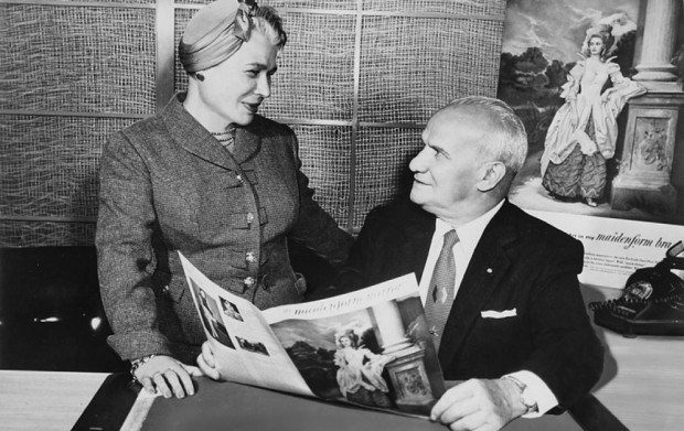 <p>NMAH Archives Center Maidenform Collection 0585 Box 51 Folder 3 Ida and William Rosenthal 1956</p>