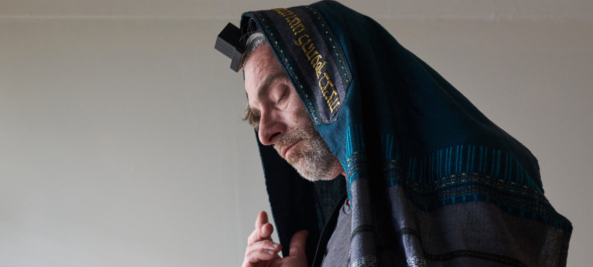 <p>Frank prepares for his daily prayer Frank Meeink, a former white supremacist skinhead gang member, pictured at a home in Long Beach, California, on March 15th, 2024. A few years back, living in Iowa, Frank discovered his Jewish roots. He now practices and attends temple in Long Beach, where he now resides. (Margot Judge for NY Post)</p>