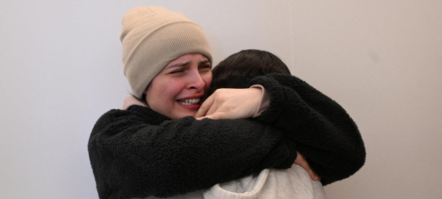 <p>Released Israeli hostage, Daniella Gilboa, a soldier who was seized from her army base in southern Israel during the deadly October 7 2023 attack by Hamas, is reunited with loved ones after being released from captivity, at Beilinson Schneider complex in Petah Tikva, Israel, in a handout photo obtained by Reuters on January 25, 2025. Haim Zach/Government Press Office/Handout via REUTERS THIS IMAGE HAS BEEN SUPPLIED BY A THIRD PARTY</p>